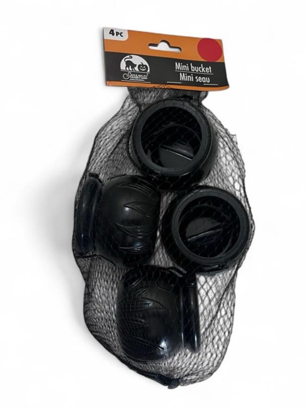 4 Mini Black Cauldron Buckets Buckets Home Halloween School Decor Brand New